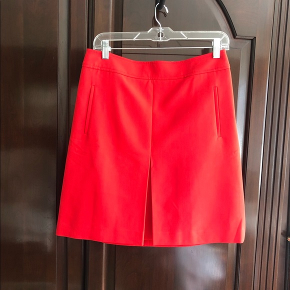 Loft Orange A-line  skirt . - Picture 1 of 8